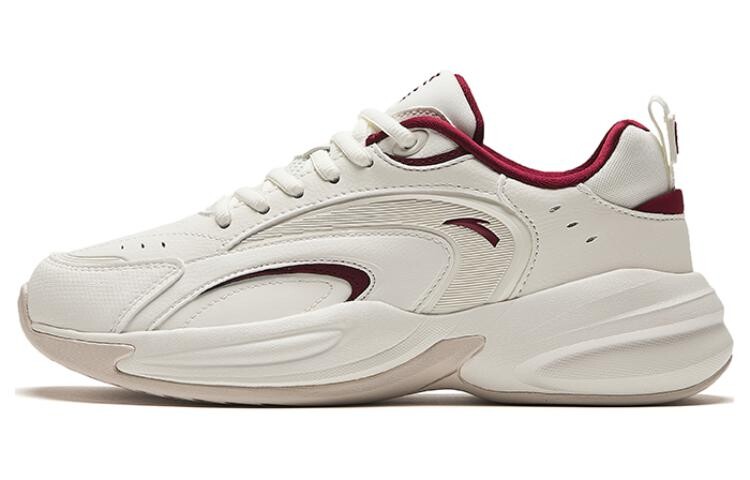 

Кроссовки ANTA Chunky Sneakers Women's Low-top Ivory White/lychee Red, красный