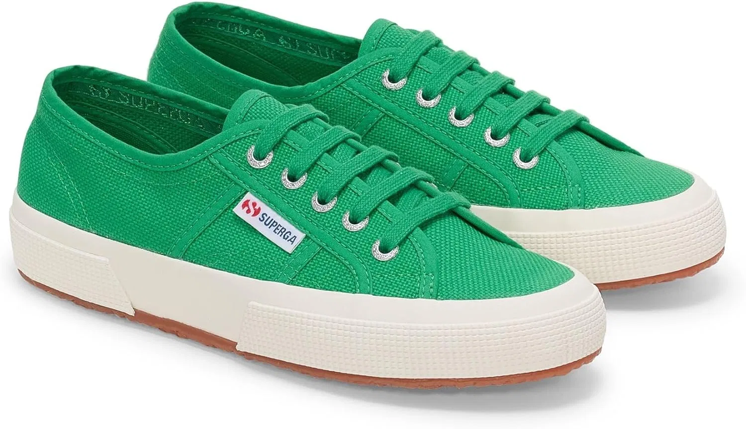 Детские кроссовки Superga Unisex 2750-jcot Classic для юных спортсменов, Dark Greygreen Avorio — фото 2