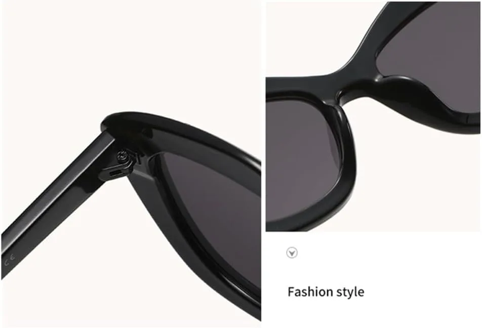 

Женские солнцезащитные очки «кошачий глаз» белого цвета, маленькие, необычной формы, конфетного оттенка, для путешествий, с защитой от солнца generic, C1 Black Black