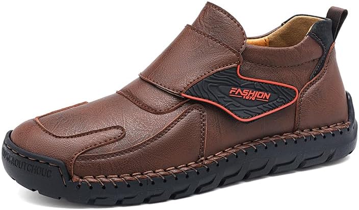 

Мужские модные лоферы Asifn из кожи, повседневная обувь, легкие и удобные для ходьбы, нескользящие мягкие обувь, коричневый