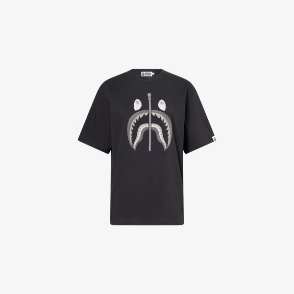 

Футболка A Bathing Ape Shark с круглым вырезом, черный
