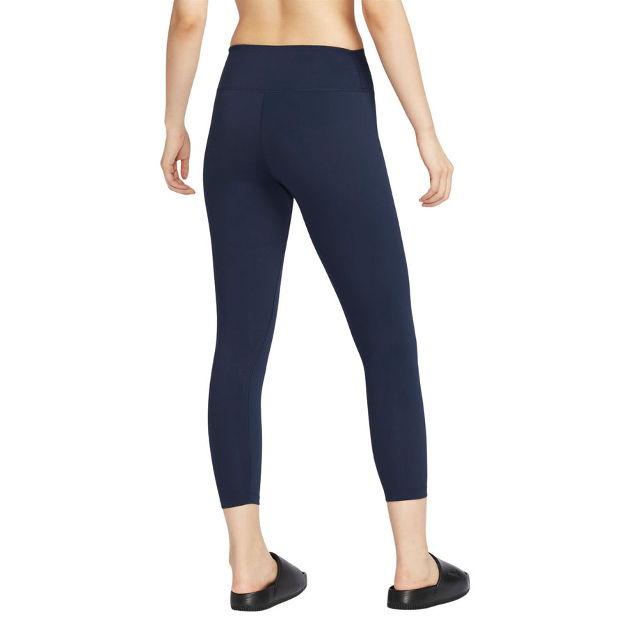 Леггинсы (WMNS) Nike One High-Waisted 7/8 Leggings Asia Sizing 'Obsidian', темно-синий — фото 2