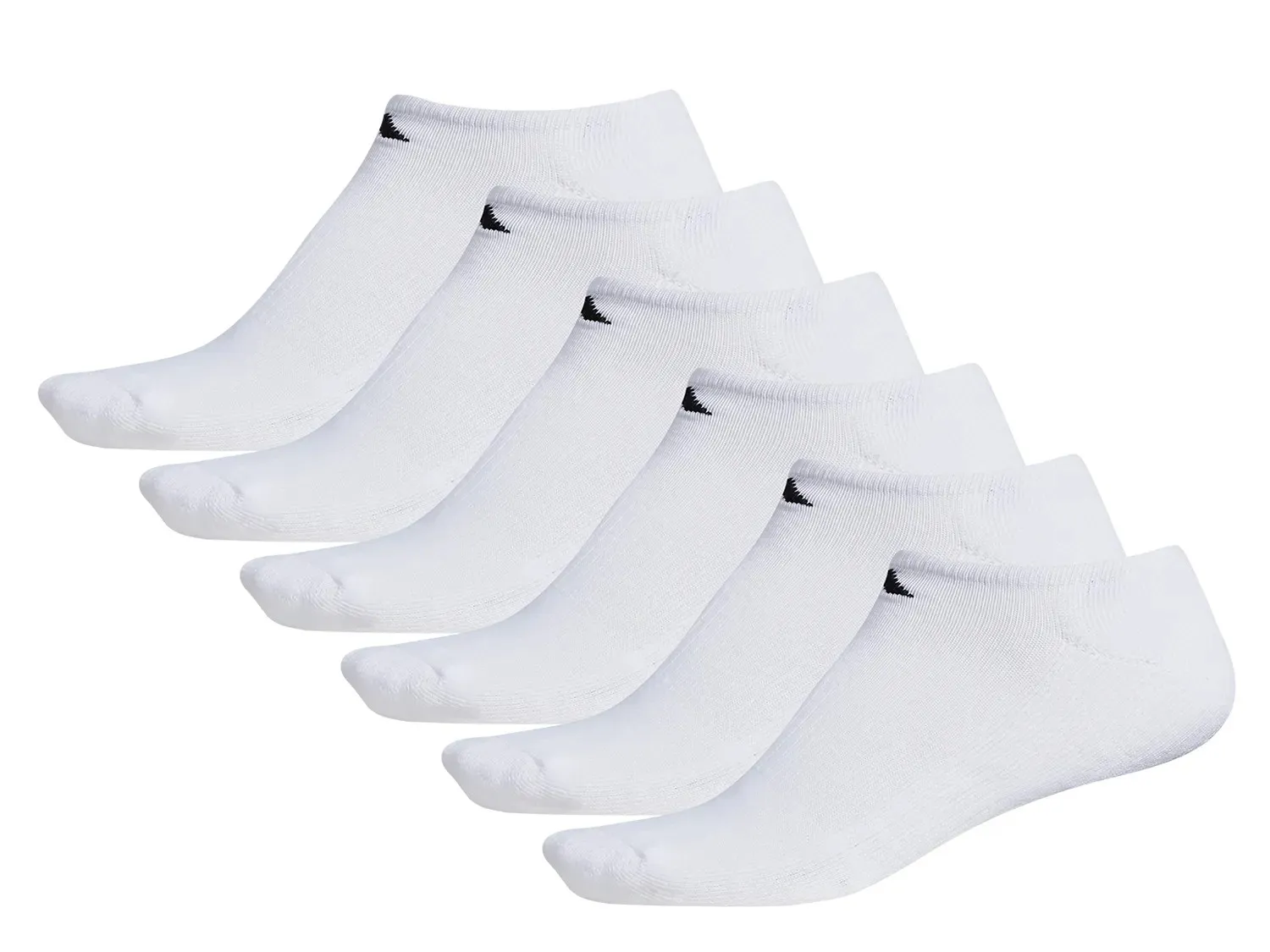 Носки мужские Adidas Athletic Cushioned No Show - 6 шт., белые — фото 2