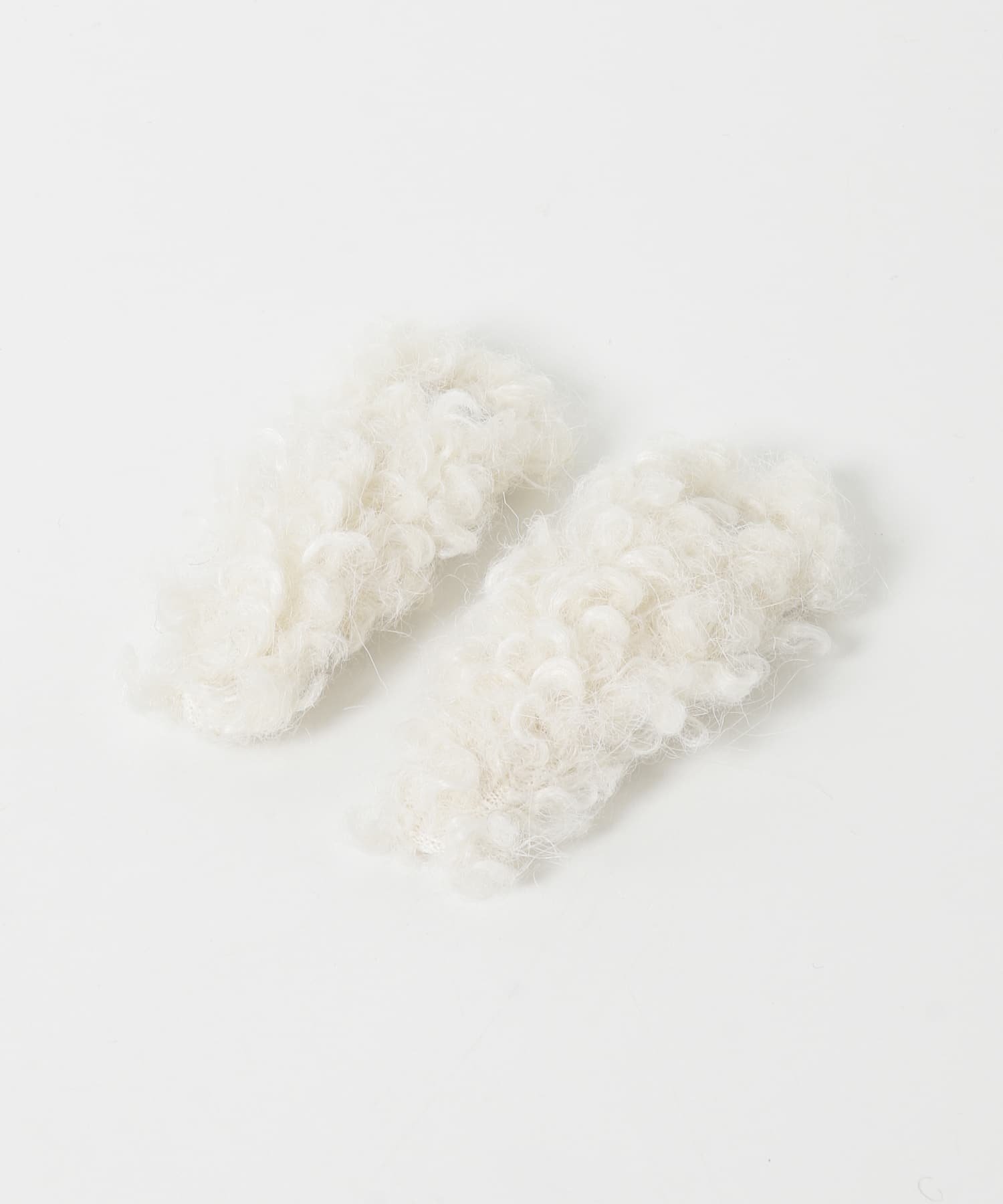 Набор из 2 пушистых зажимов heyep Urban Research Rosso, white