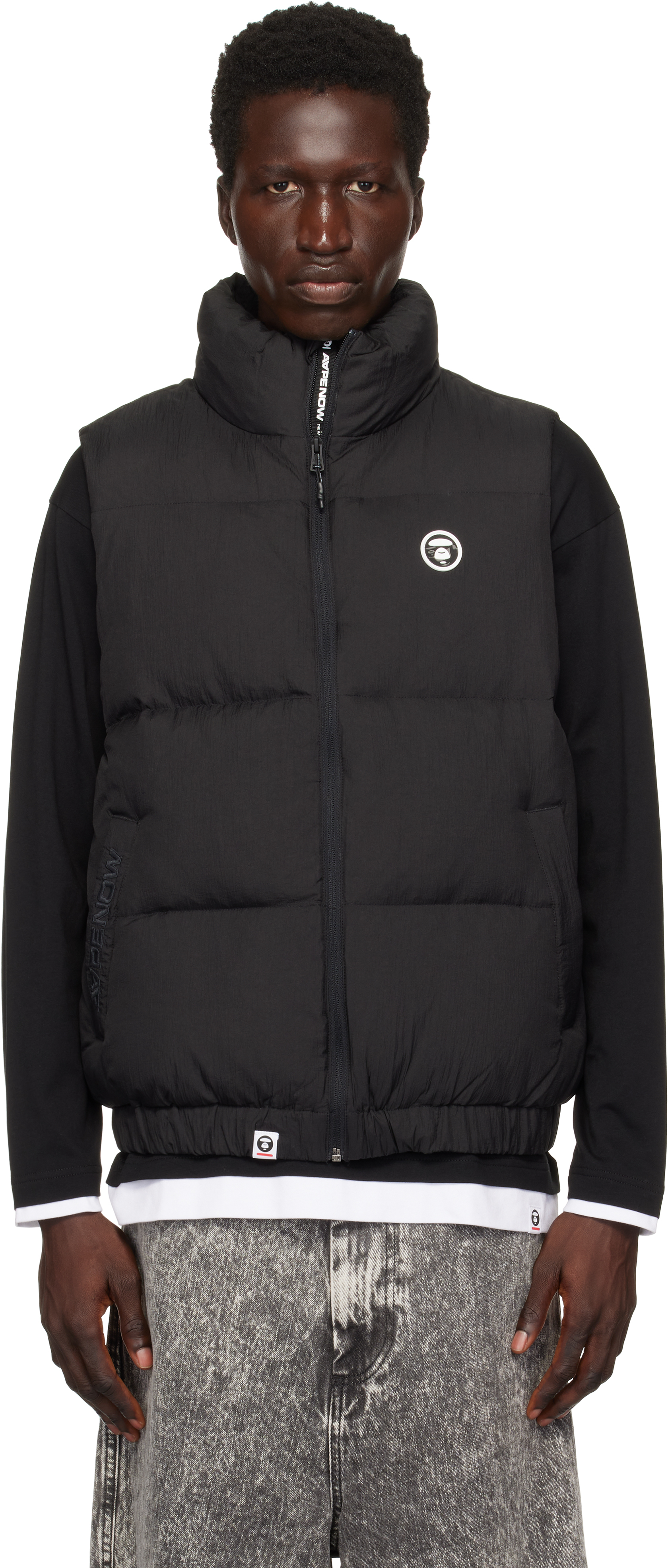

Жилет пуховый «AAPE Now» AAPE by A Bathing Ape, черный