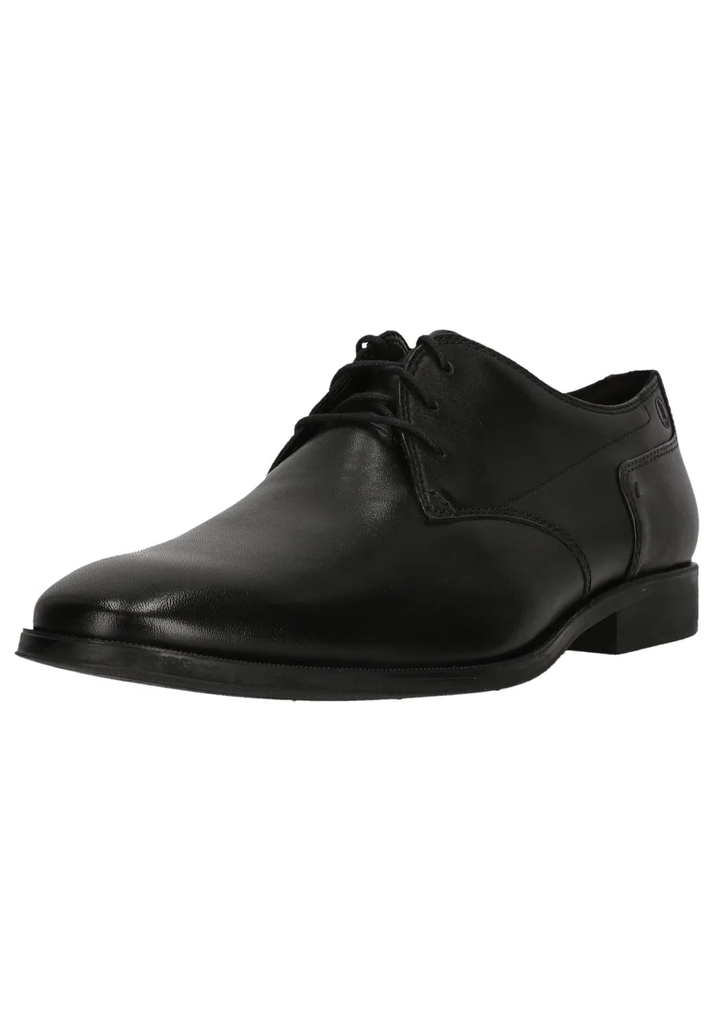 Бизнес-туфли на шнуровке, Clarks, черная кожа