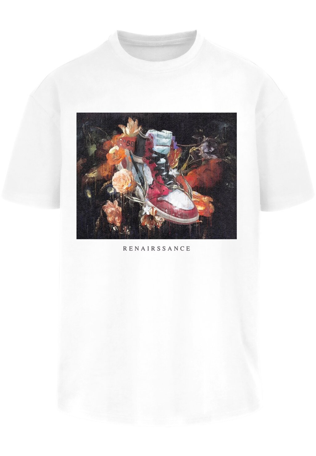 

Футболка с набивным рисунком Renairssance Painting Oversize Tee Upscale by Mister Tee, белая