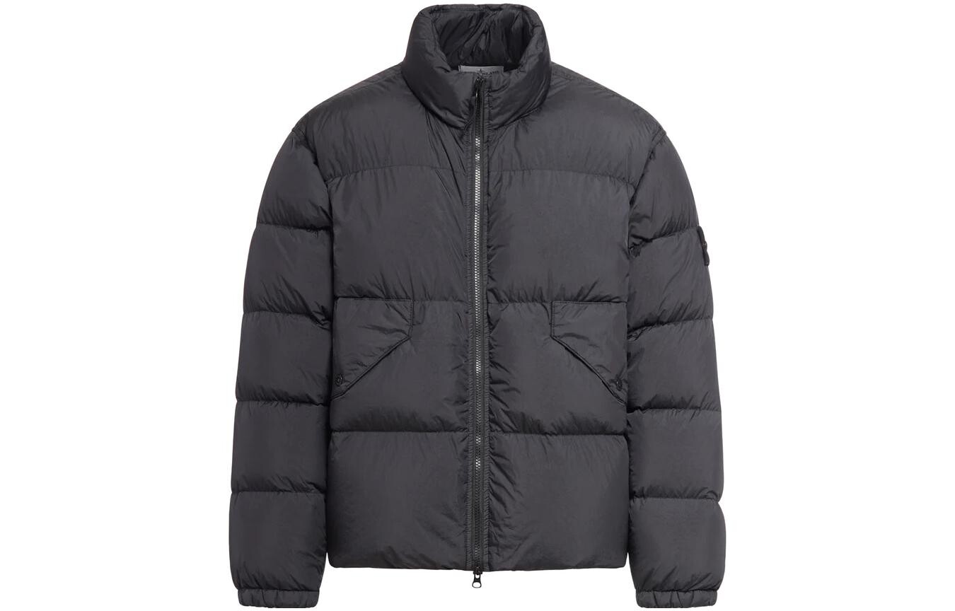 

Куртка-пуховик мужской Stone Island на молнии, черный