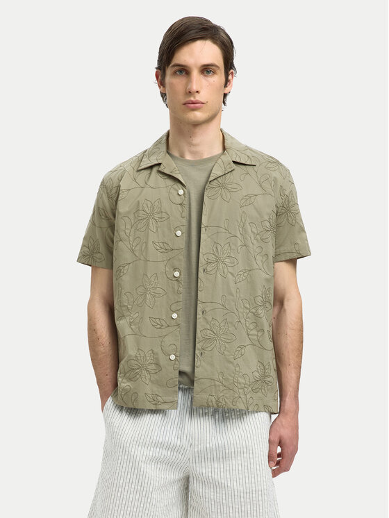 

Рубашка обычного кроя 16097686 Selected Homme, зеленый
