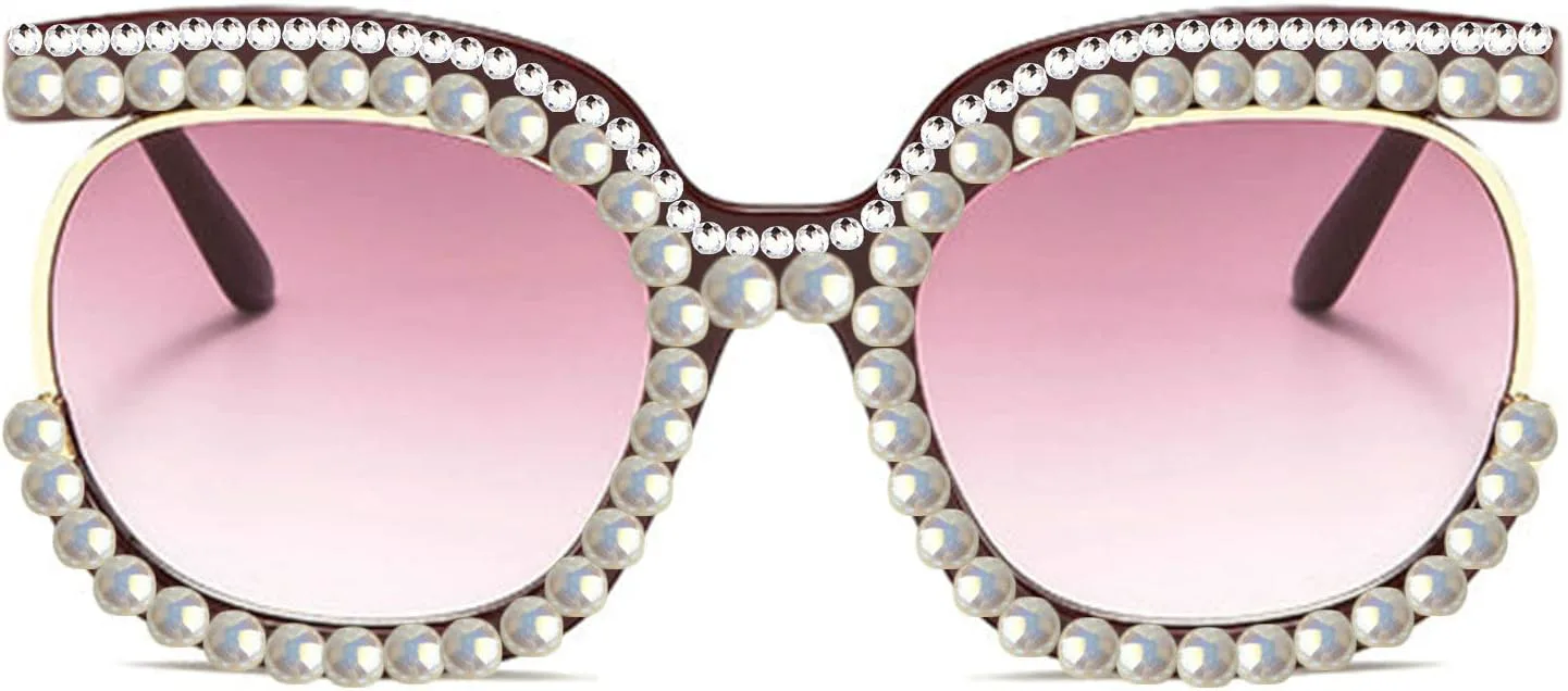 

Willochra — сверкающие хрустальные круглые солнцезащитные очки для женщин, украшенные крупными стразами и бриллиантами, стильные, для вечеринок и путешествий, Red