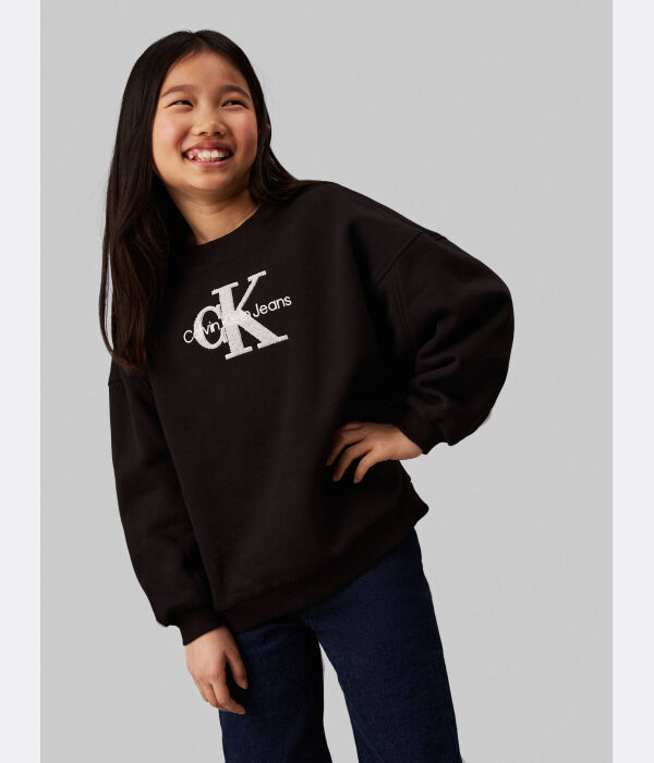 

Свитер Тедди Oversize fit Calvin Klein Jeans, черный