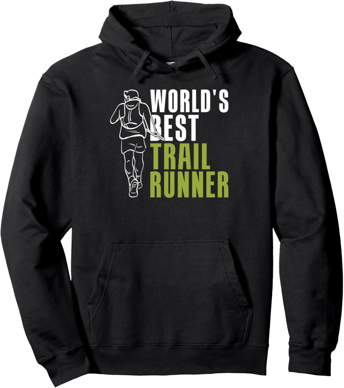 

Спорт на открытом воздухе. Лучшая в мире толстовка для трейлраннинга Trail Runner Gifts & Accessories, черный