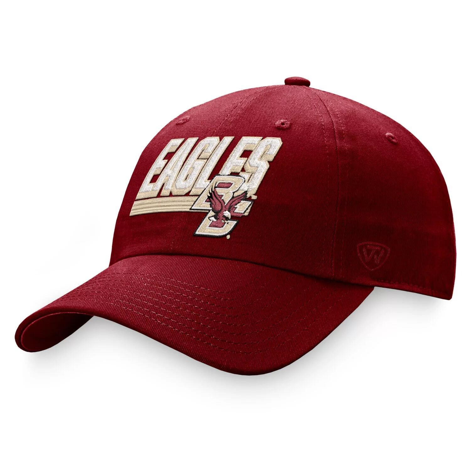 

Мужская регулируемая шляпа Top of the World бордового цвета Boston College Eagles Slice