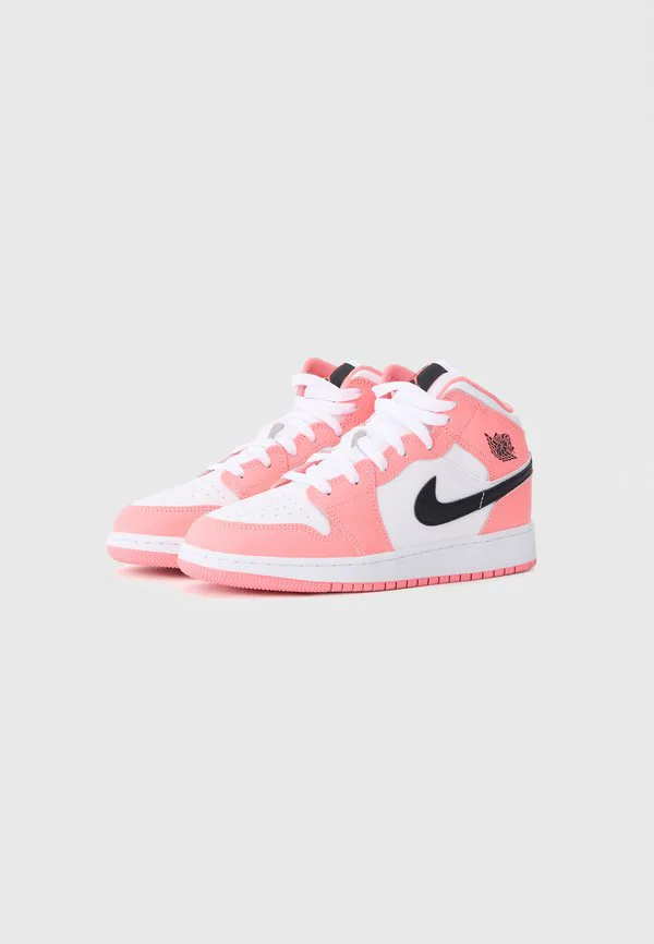 Кроссовки air jordan 1 mid унисекс Jordan, Pink Gaze/Black/White — фото 2