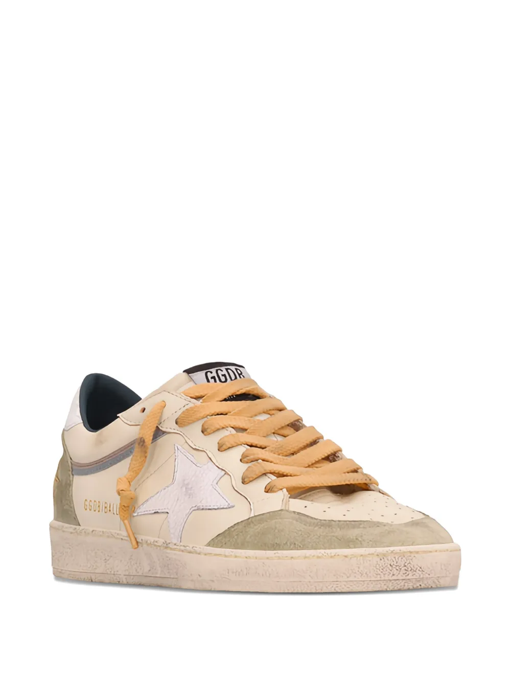 Кроссовки Ball Star с замшевыми вставками Golden Goose, бежевый — фото 2