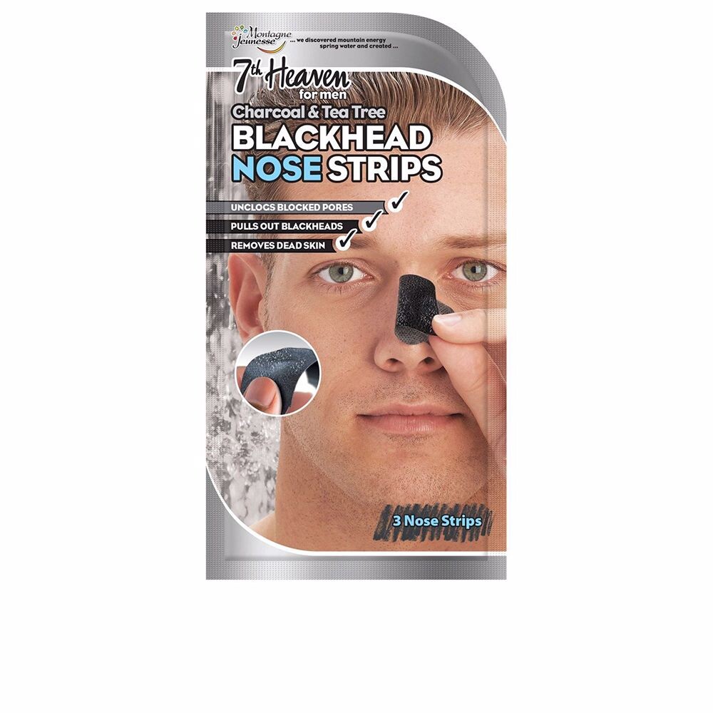 

Маска для лица For men black head nose strips 7th heaven, 3 шт