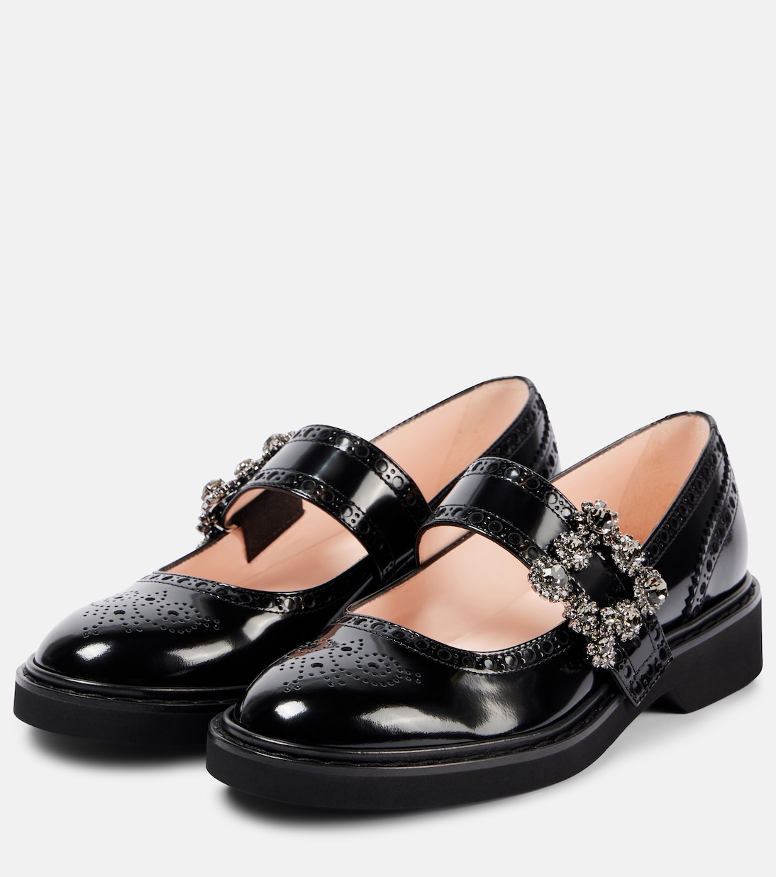 Туфли Мэри Джейн из лакированной кожи Viv' Rangers Roger Vivier, Nero — фото 4