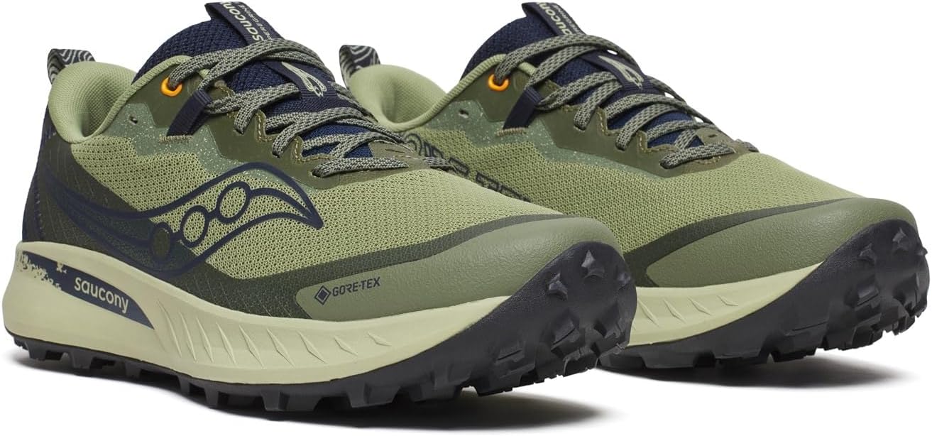 Мужские кроссовки Saucony Peregrine 15 с водонепроницаемой мембраной Gore-tex, темно-синий — фото 3
