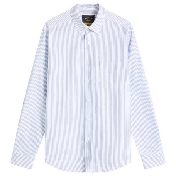 

Рубашка оксфорд в полоску Belavista на пуговицах Portuguese Flannel, синий