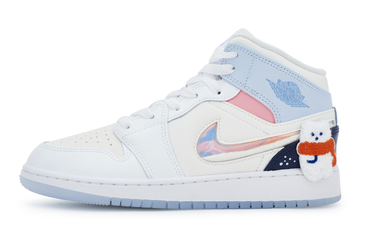 

Jordan Air Jordan 1 винтажные баскетбольные кроссовки женские, White/Blue