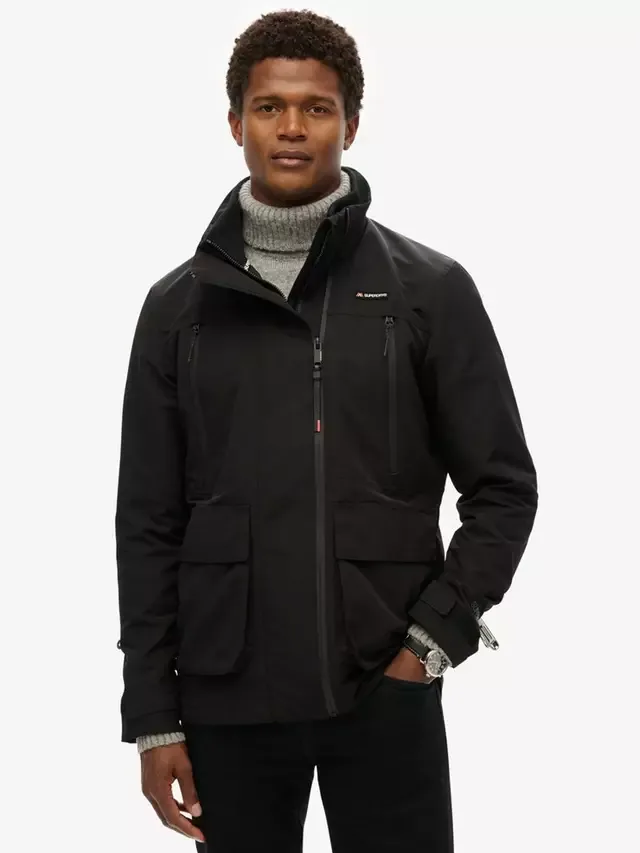 Ветровка Ultimate без капюшона Superdry, Black — фото 3