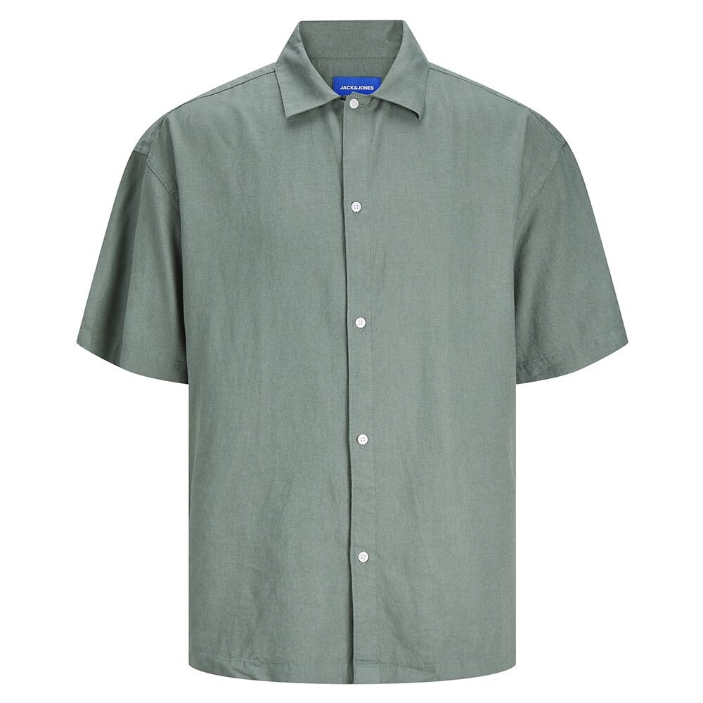 

Рубашка с коротким рукавом Jack & Jones Faro Linen Oversized, зеленый