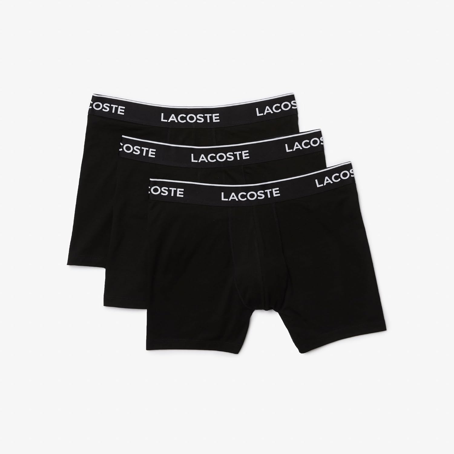 

Lacoste мужские боксеры 3 шт, Black With Black Waistbands (New)