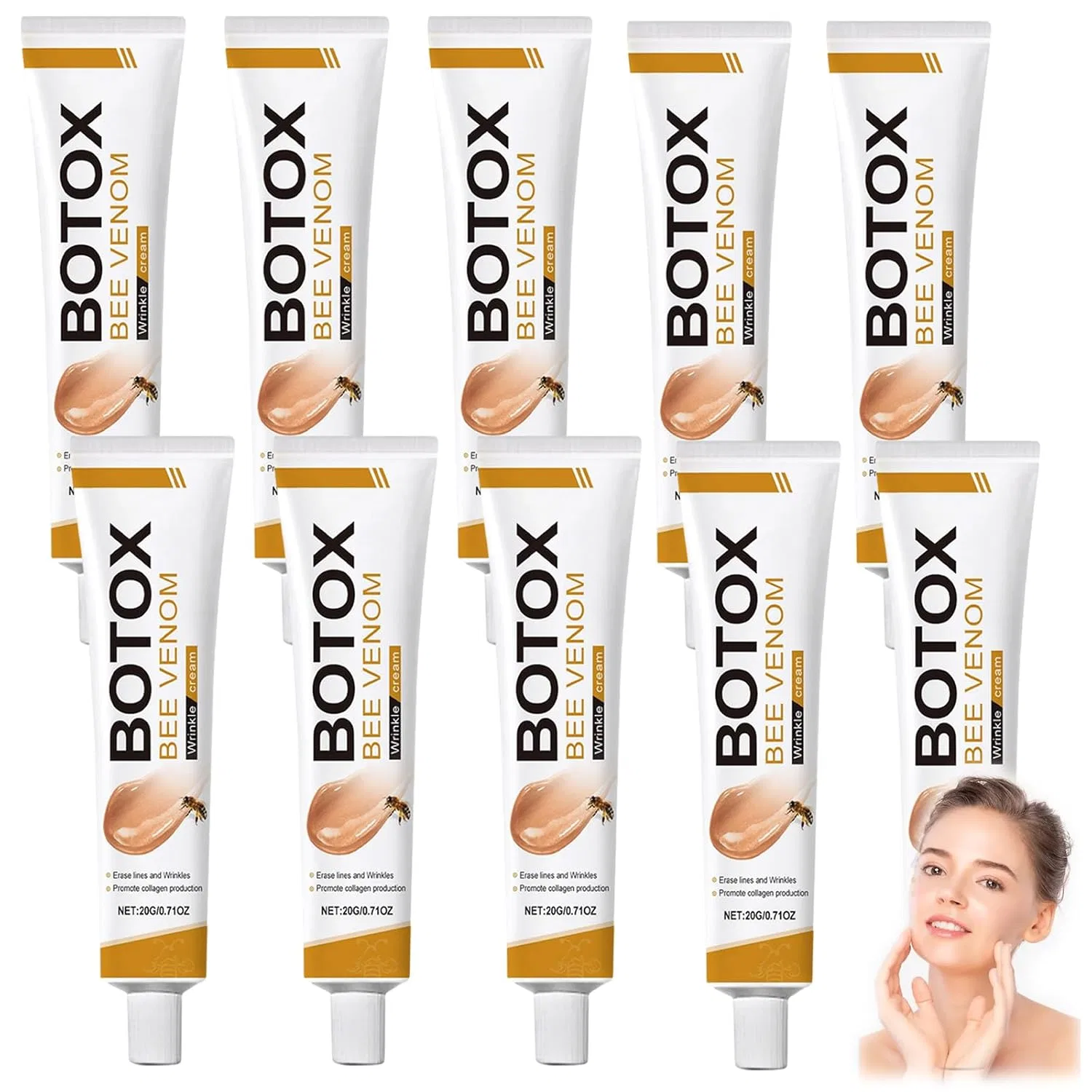 Крем для лица Zkkd — С пчелиным ядом против морщин ( .) , 12Pcs, 20 г