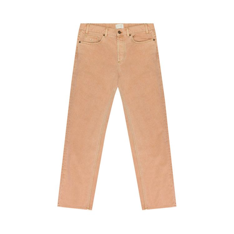 

Брюки Aimé Leon Dore Garment Dyed 5-Pocket Straight-Fit Denim, Peach Beige