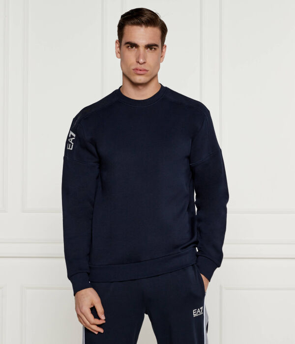 

Толстовка Ea7 Regular Fit, синий / белый