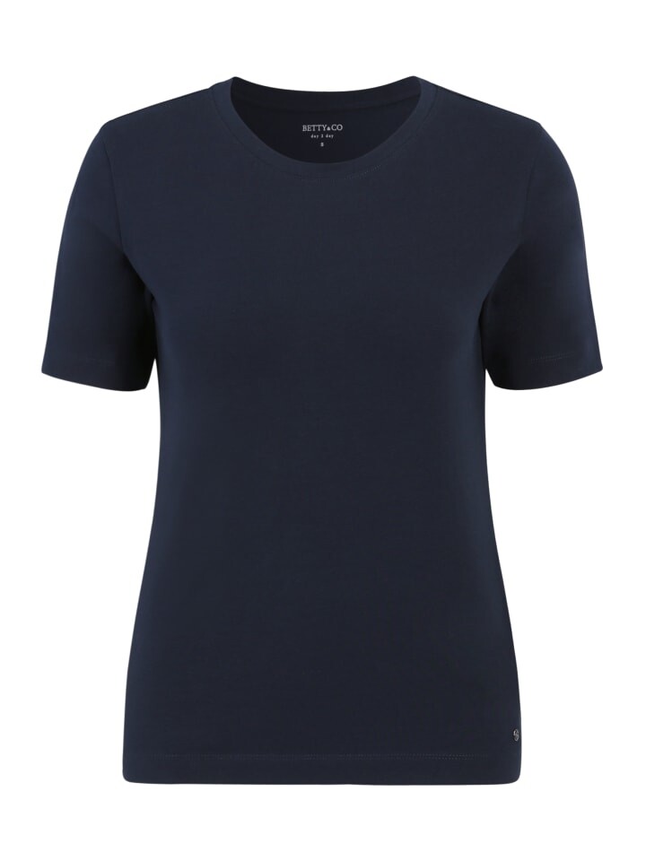 

Футболка BETTY & CO Basic Shirt mit Rundhalsausschnitt, темно-синий