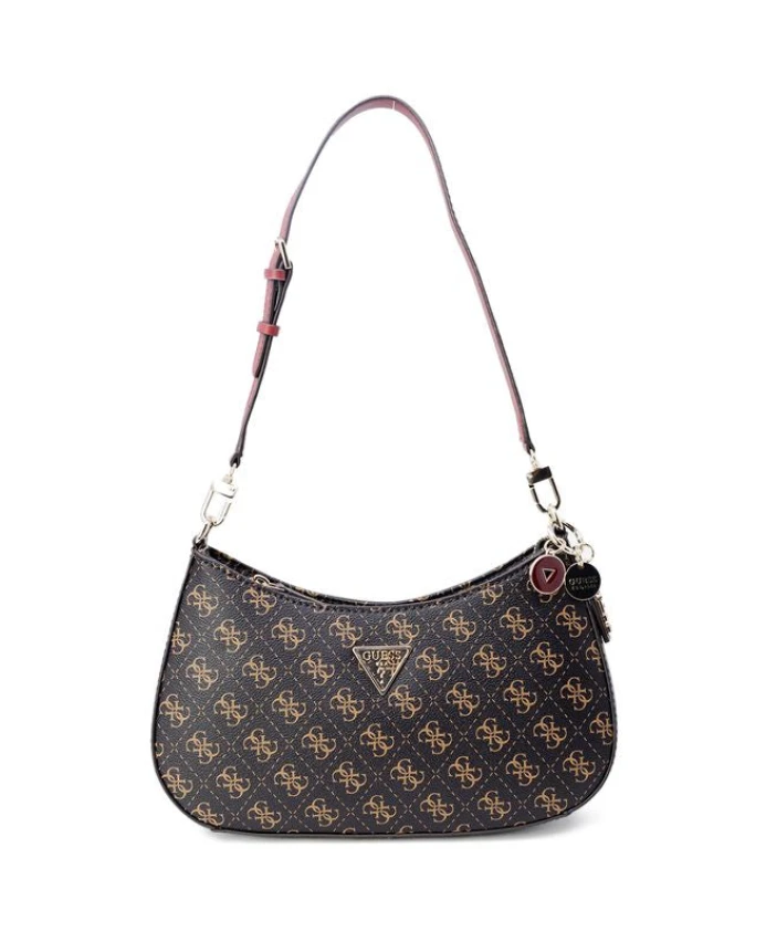 

Коричневая женская сумка из полиэтилена Guess, коричневый