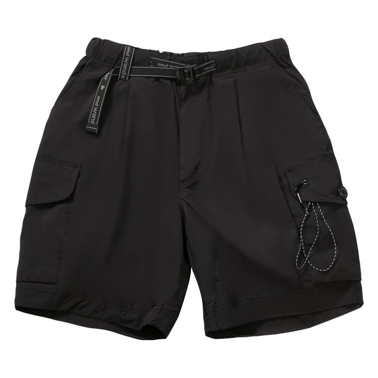 

Брюки And Wander Oversized Cargo Short Pants 'Black', черный