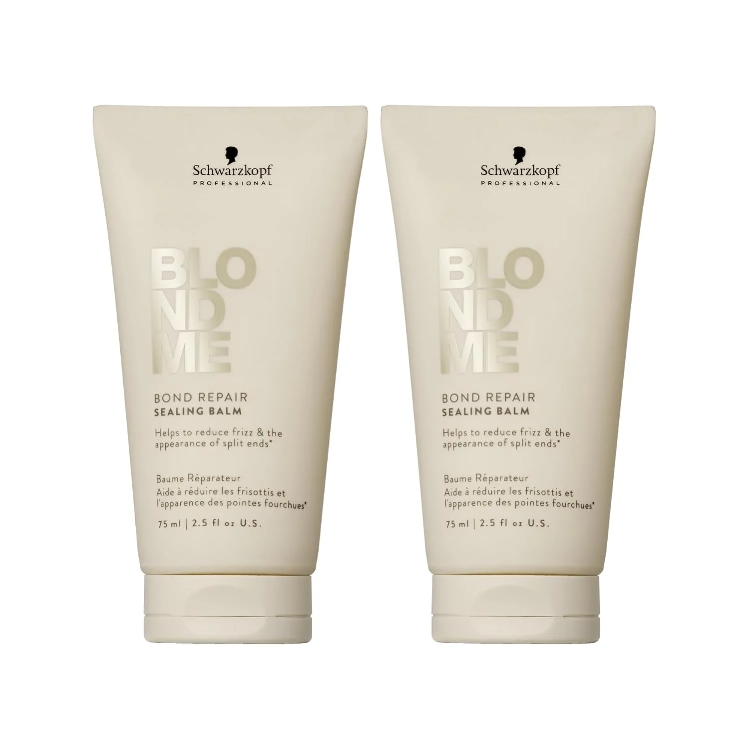 BlondMe Bond Repair Sealing Balm для блондированных волос, уход за секущимися кончиками и защита от фена, 2,5 fl oz (2 шт)