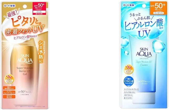 Солнцезащитный гель и эссенция SKIN AQUA Super Moisture Barrier UV Gel 100 г и Super Moisture Essence 80 г SPF50+