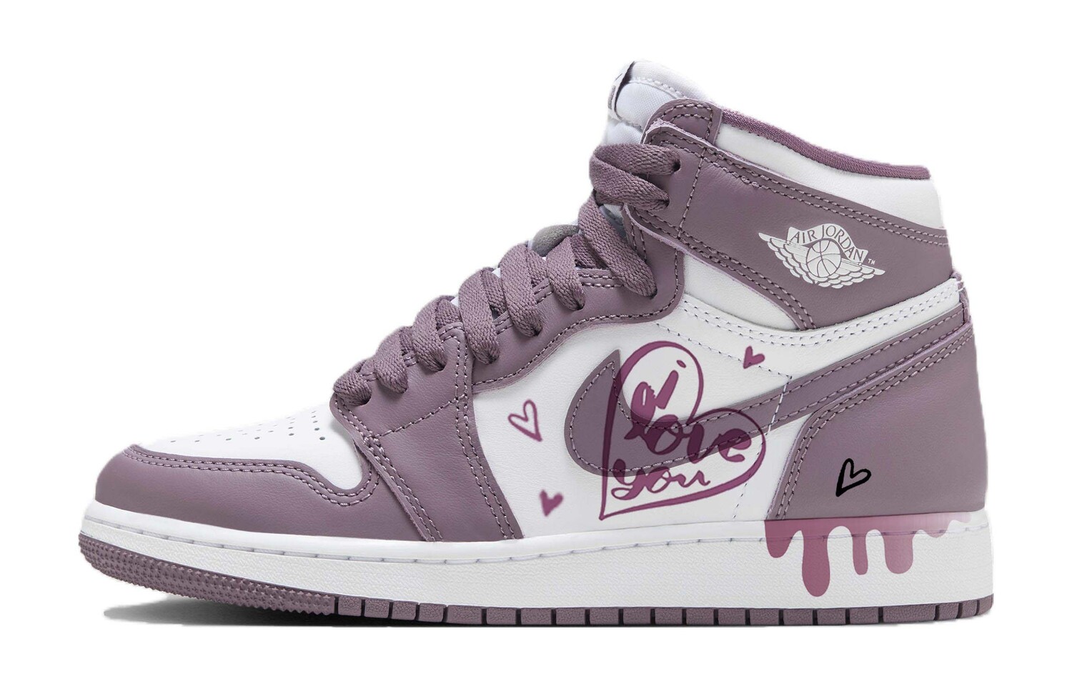 

Jordan Air Jordan 1 винтажные баскетбольные кроссовки женские, Lilac