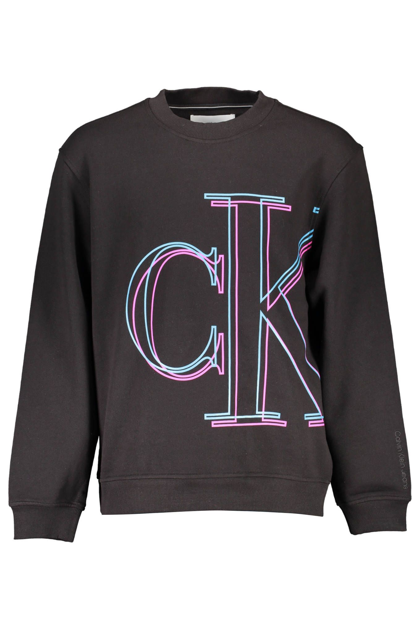 

Черный хлопковый мужской свитер Calvin Klein