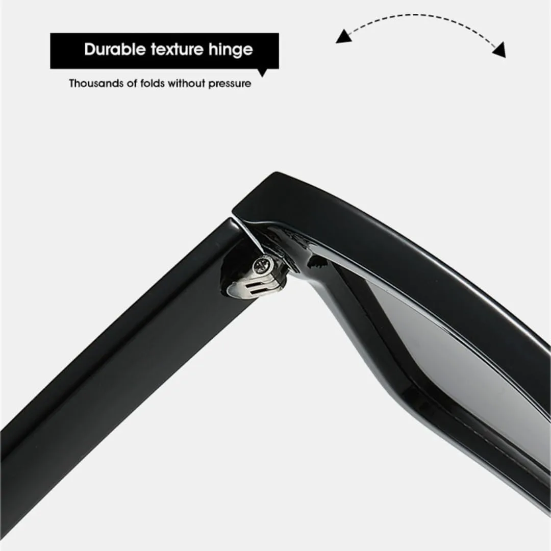 

Женские солнцезащитные очки класса люкс, модные очки с защитой от УФ-излучения UV400, ретро-стиль, заклепки, модный стиль для мужчин, панк UUPTTPL, Black Gray