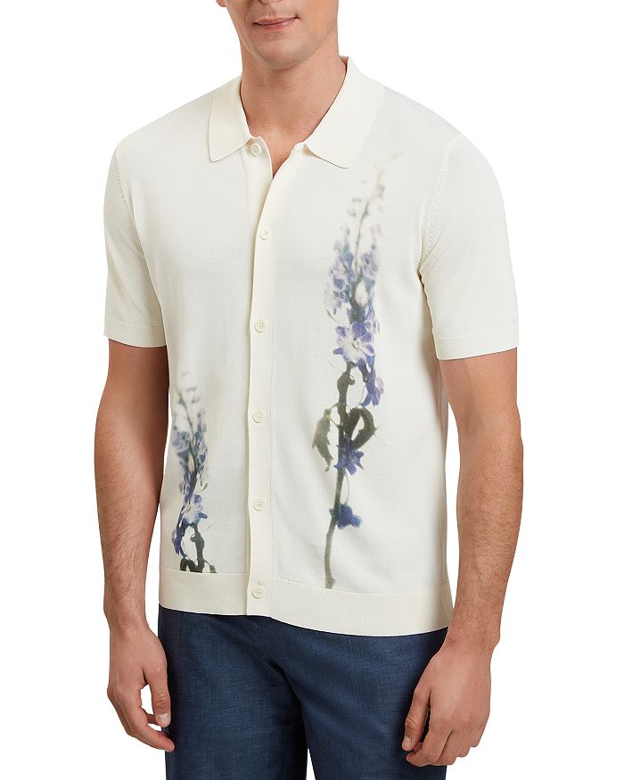 

Рубашка Ruits с цветочным принтом Ted Baker, слоновая кость/кремовый