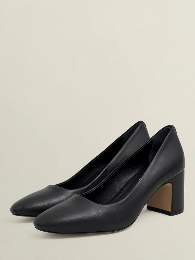 Туфли-лодочки Lily Leather на устойчивом каблуке Hobbs, Black — фото 3