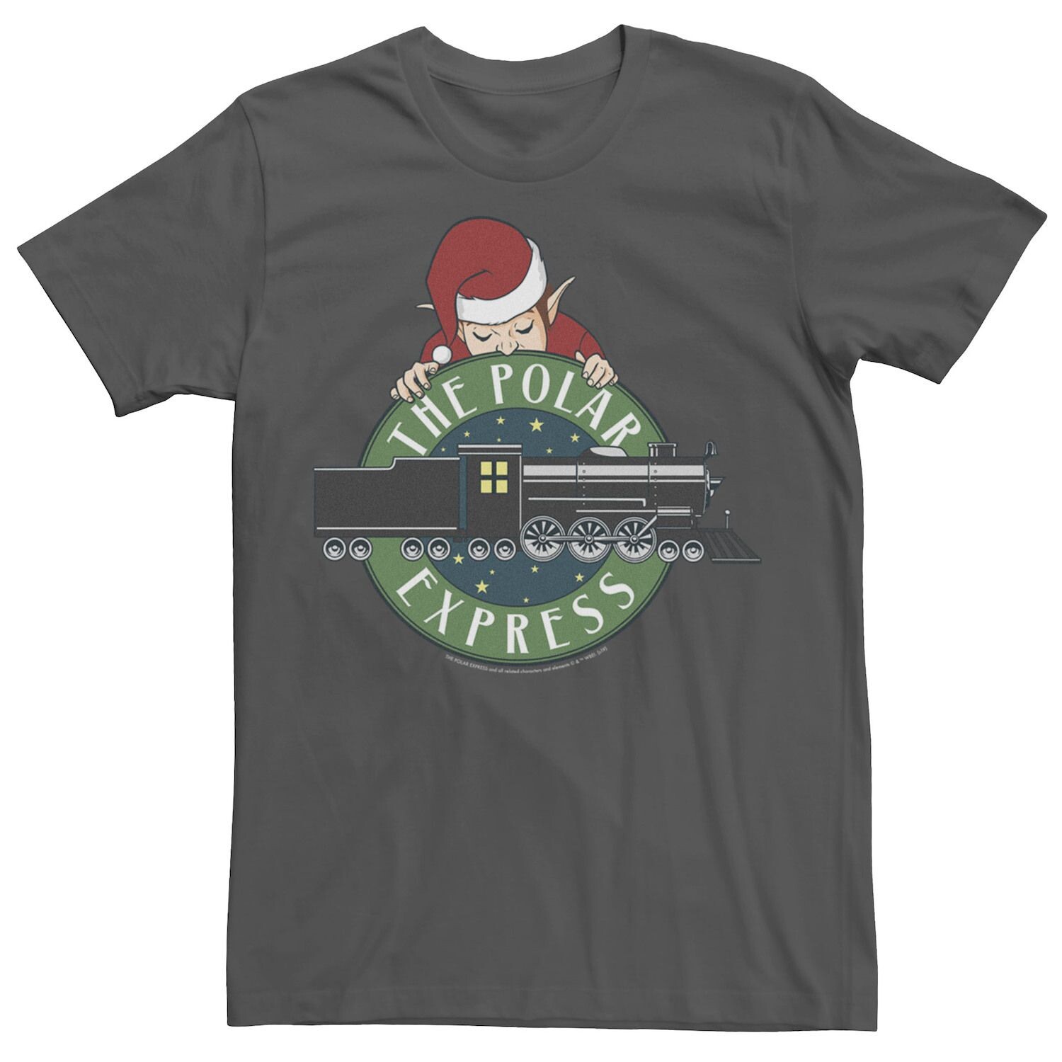 

Мужская футболка с логотипом The Polar Express Elf Train Licensed Character