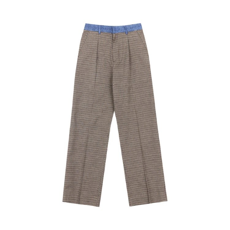 

Брюки Our Legacy Check Print Borrowed Chino Trousers, коричневый