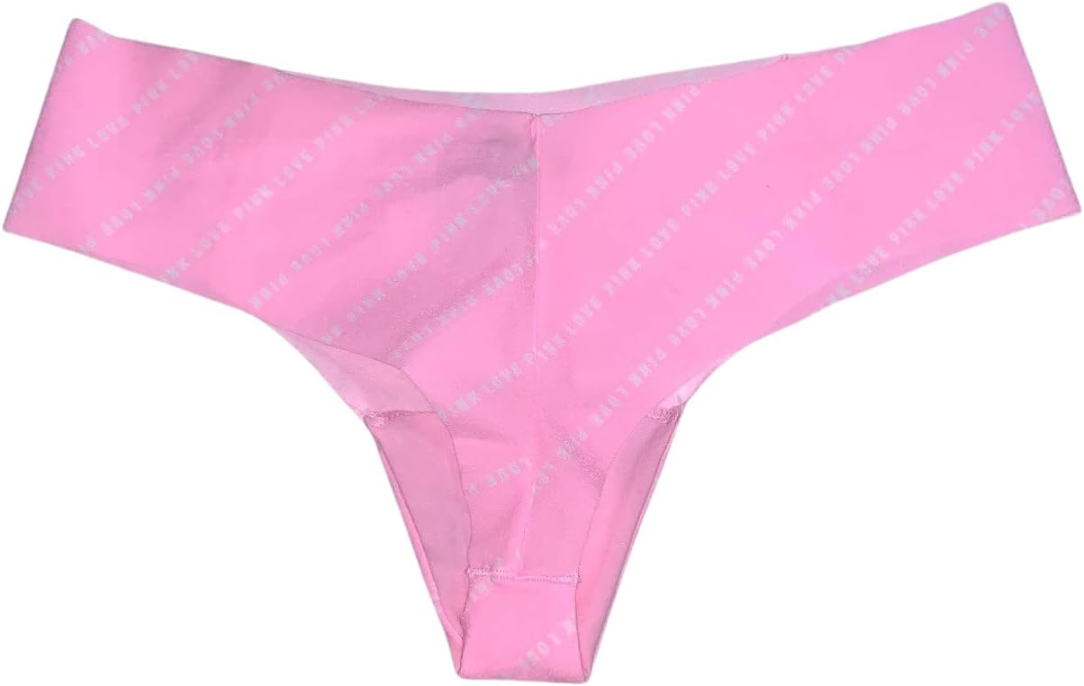 Трусики-стринги Victoria's Secret Pink No Show, цвет: желтый, новые, Pink Daisy Mini Logo — фото 2
