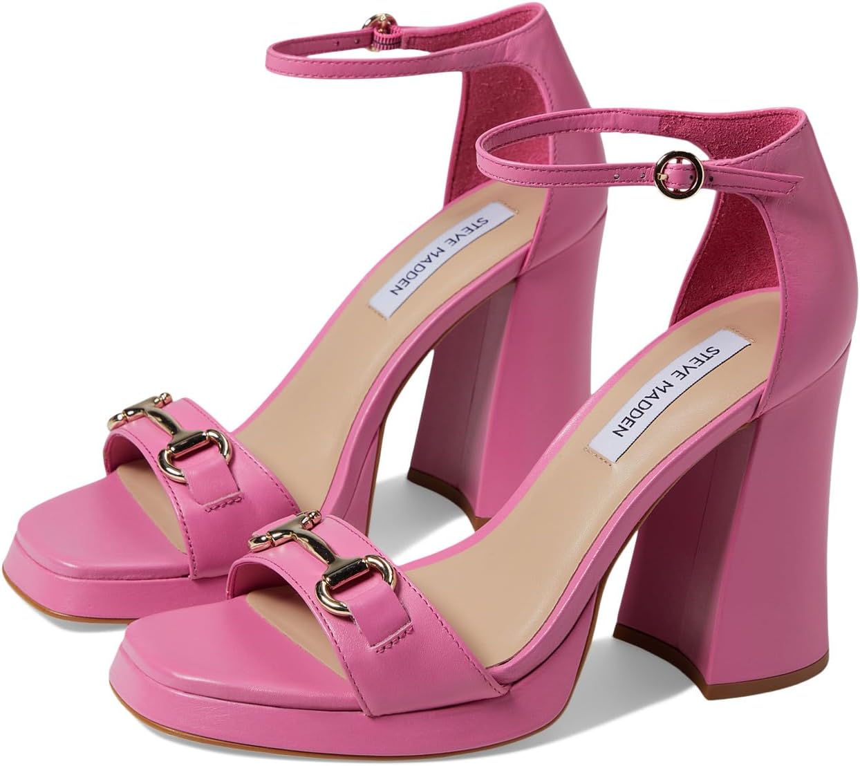 

Босоножки Cienna Heleed Sandal Steve Madden, цвет Pink Leather