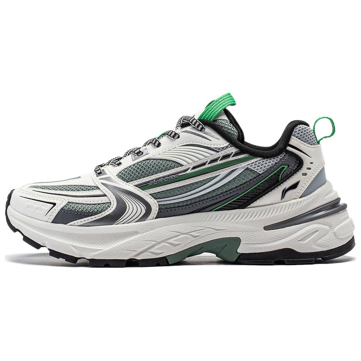 

Кроссовки LINING Aurora 2K Lifestyle Shoes Women's Low-top Beige/Gray/Green, зеленый