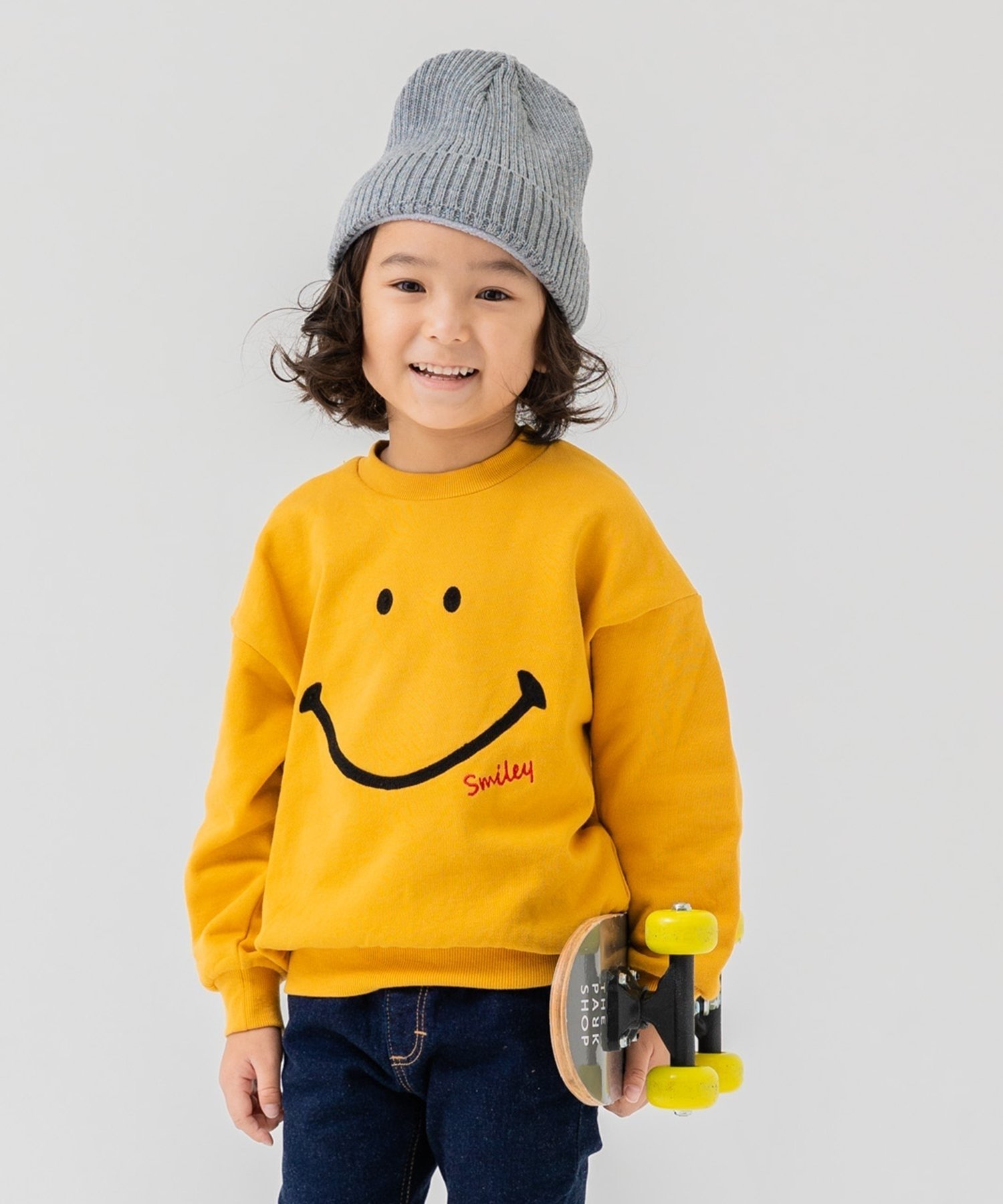 Флисовая толстовка со смайликом Smiley Face, Yellow — фото 2