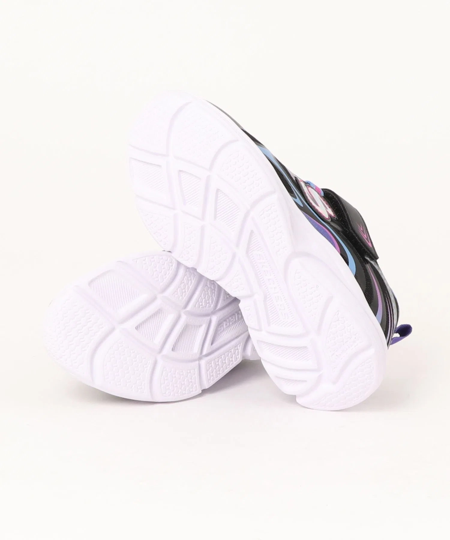 Детские кроссовки SKECHERS WAVY LITES - EUREKA SHINE чёрные — фото 3