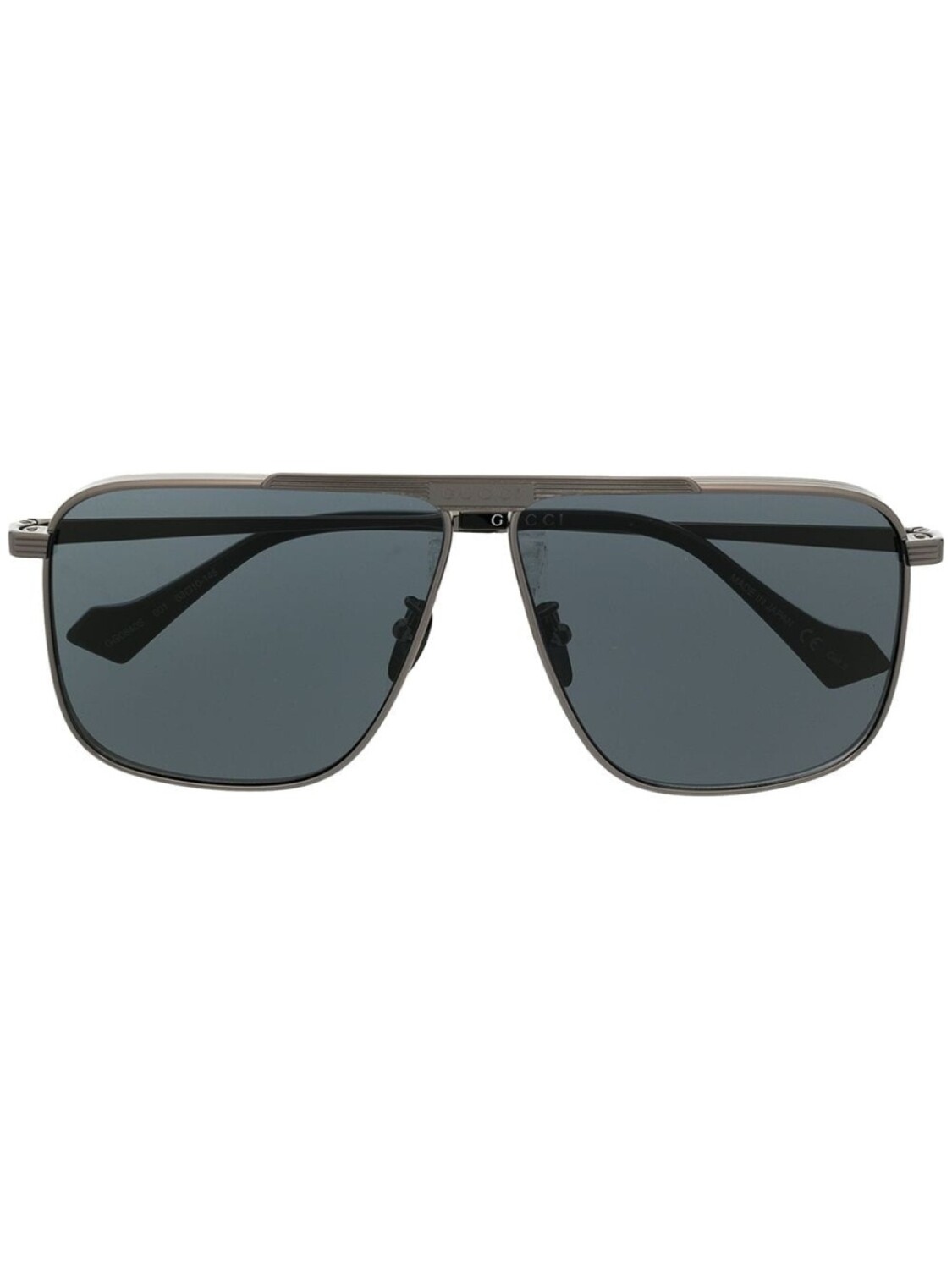

Gucci Eyewear солнцезащитные очки в квадратной оправе, серебристый