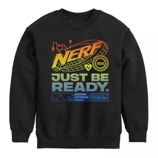 

Флисовая толстовка Just Be Ready для мальчиков 8-20 лет Nerf, черный