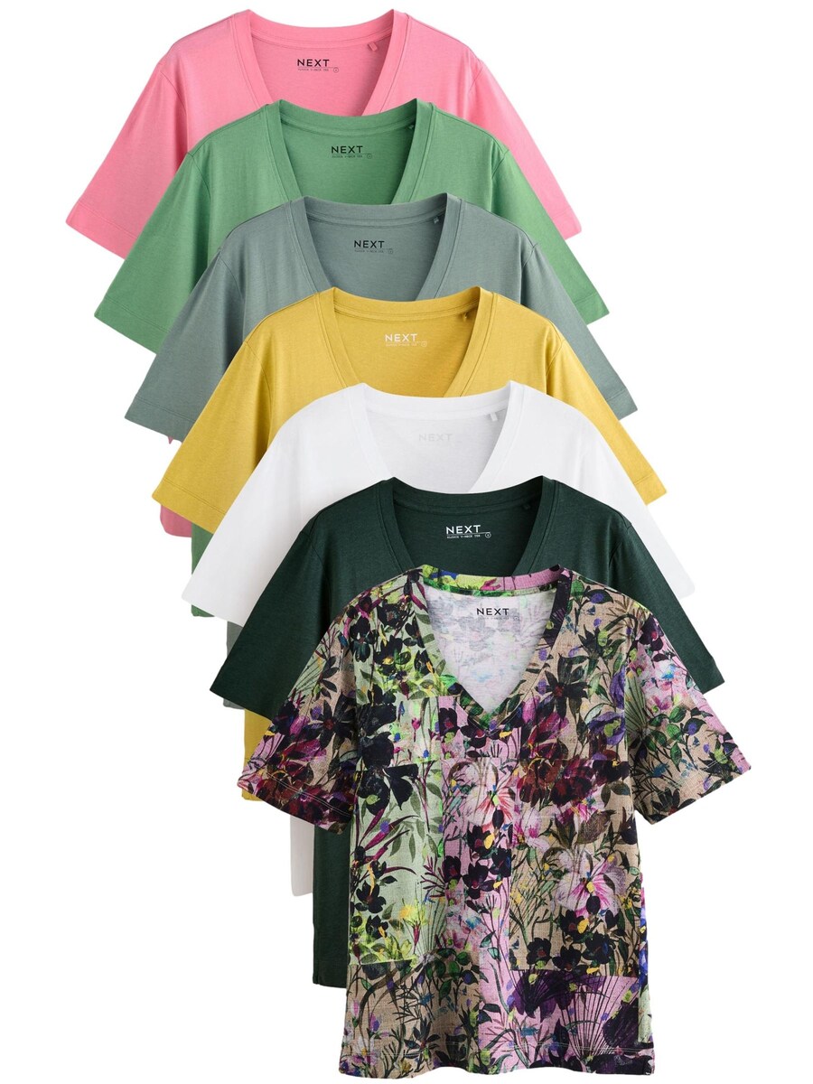 

Рубашка Next, цвет Smoke blue/Yellow/Green/Pastel green/Dark green/Light pink/White